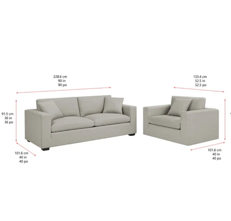 Thomasville Sofa and Oversized Swivel Chair