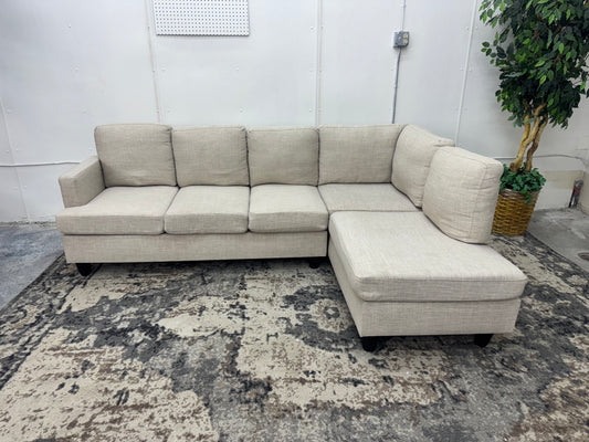 Beige L Shape Sectional Couch