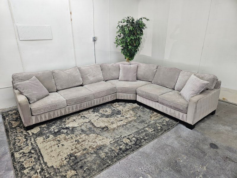 Gorgeous Gray L Shape Sectional Couch