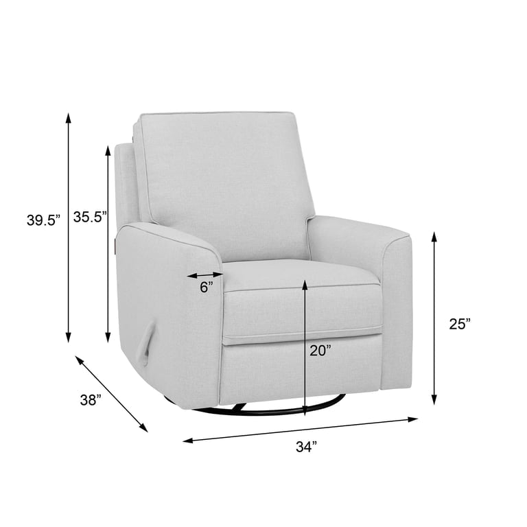 Brand New Beige Swivel Rocker Reclining Chair