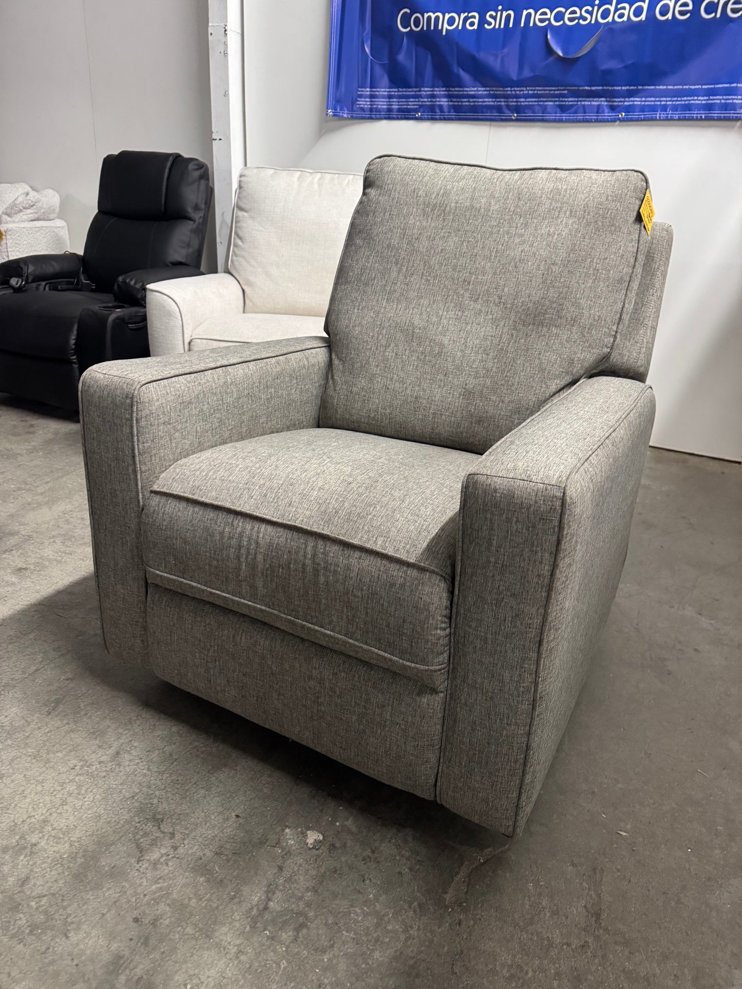 Recliner Armchair – Gray Manual Recliner Chair