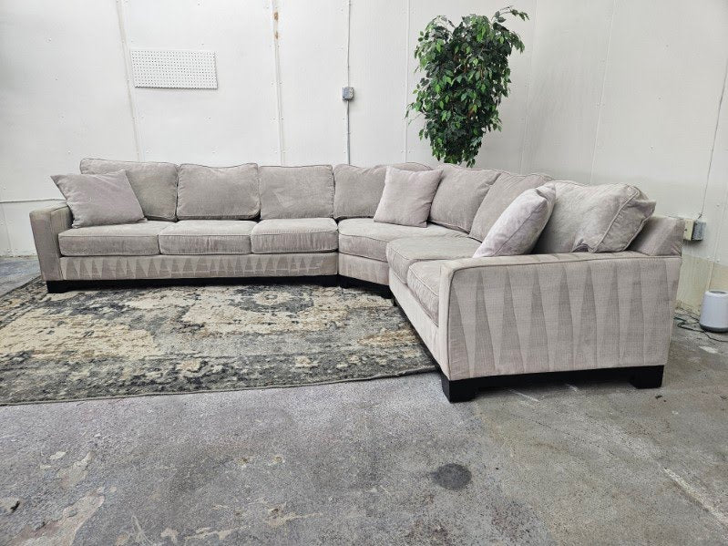 Gorgeous Gray L Shape Sectional Couch