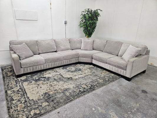 Gorgeous Gray L Shape Sectional Couch
