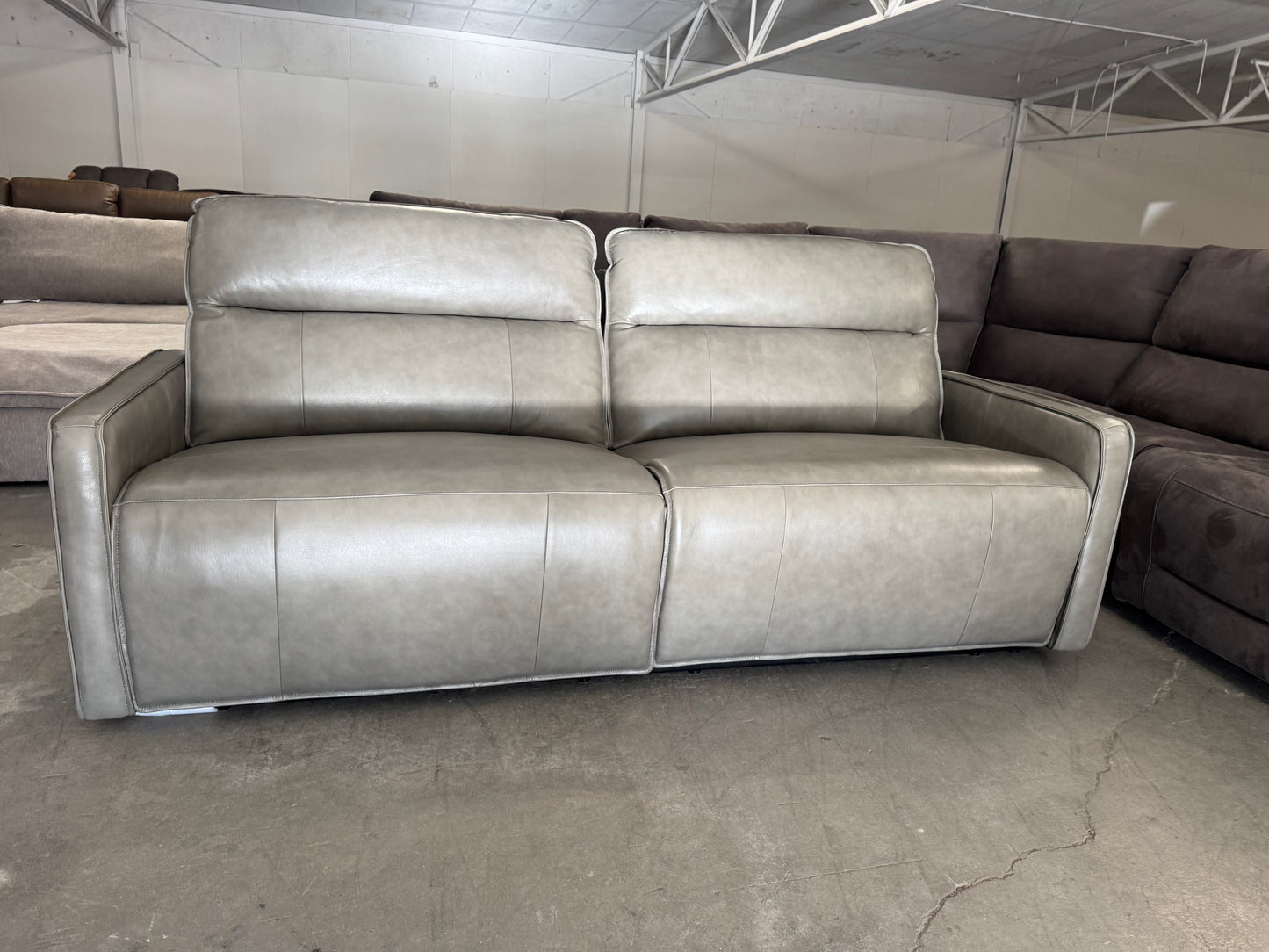 Henredon Keira Leather Zero-Gravity Power Reclining Sofa