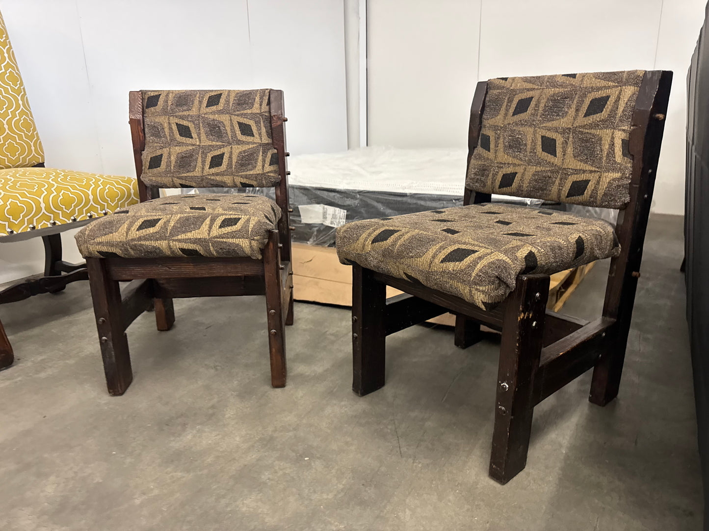 Rustic Southwest Style Wooden Accent Chairs