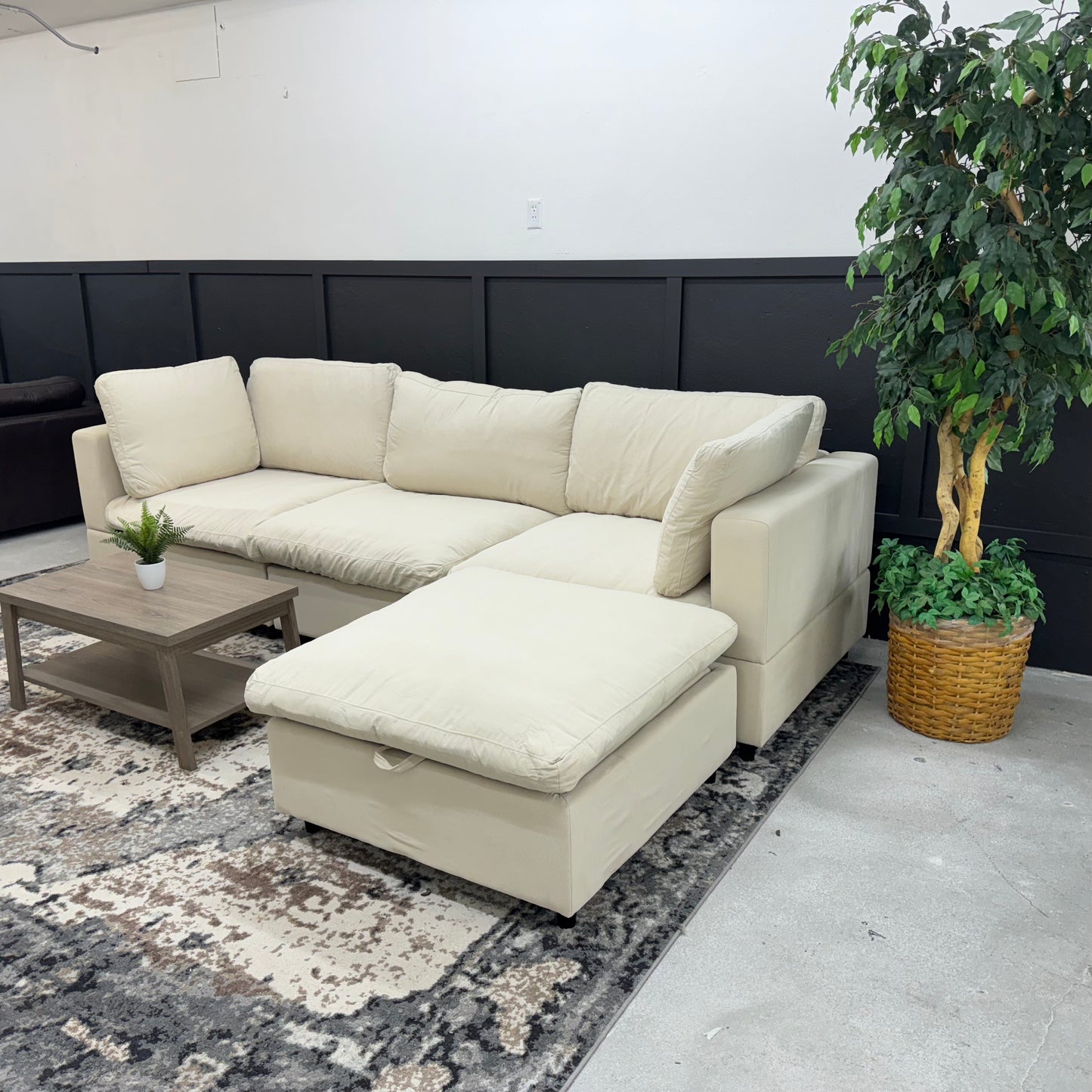 BRAND NEW Beige Modular Cloud Sectional Couch