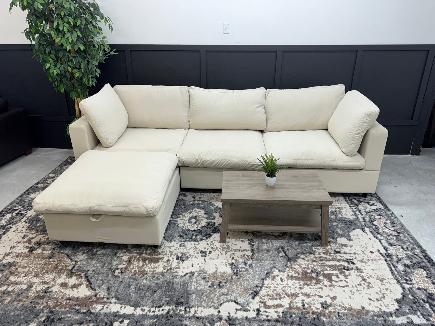 BRAND NEW Beige Modular Cloud Sectional Couch
