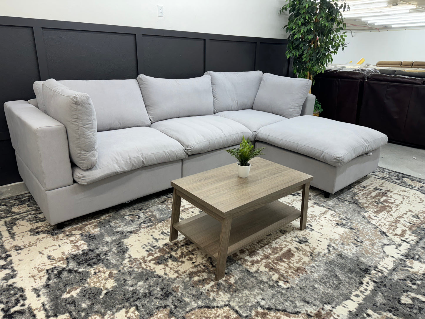 BRAND NEW Light Gray Modular Sectional Cloud Couch