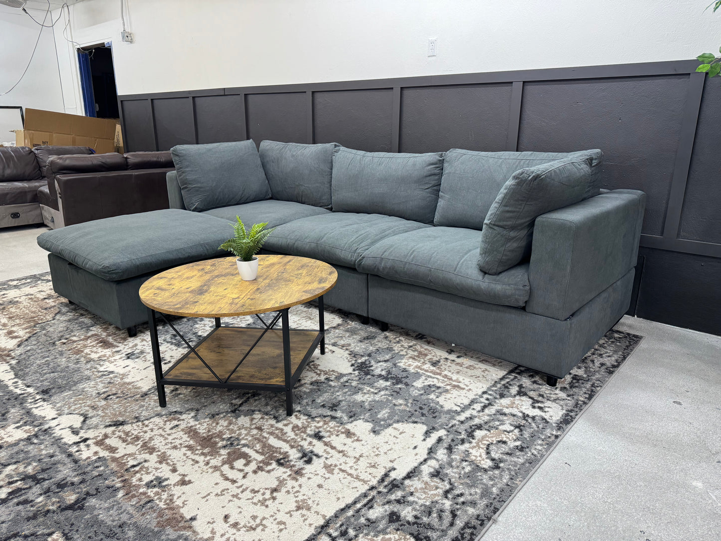 BRAND NEW Dark Gray Modular Sectional Cloud Couch