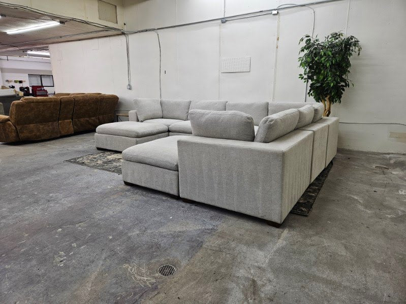 Light Gray 8-Piece Modular Cloud Sofa