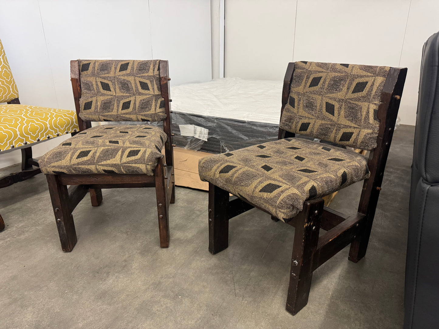 Rustic Southwest Style Wooden Accent Chairs