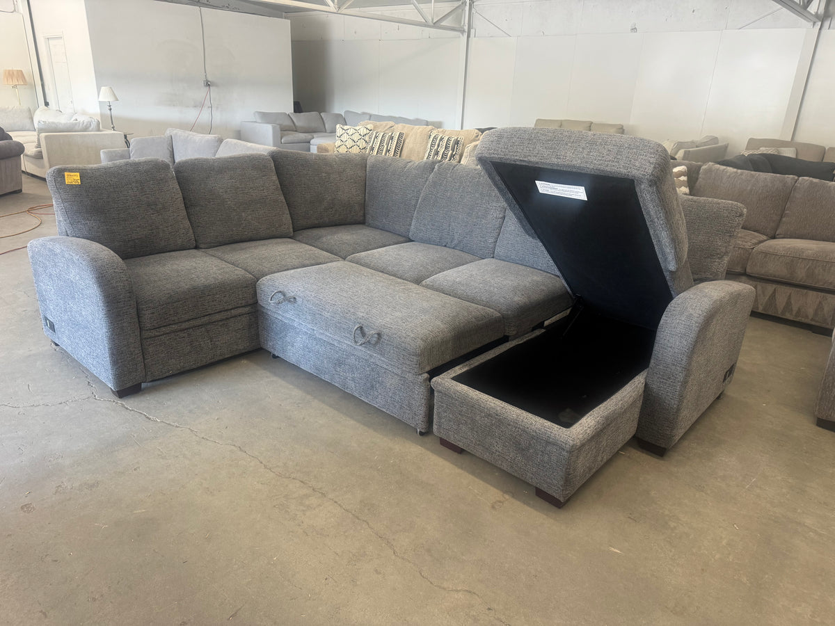 Gray Coddle Sleeper Sectional Sofa