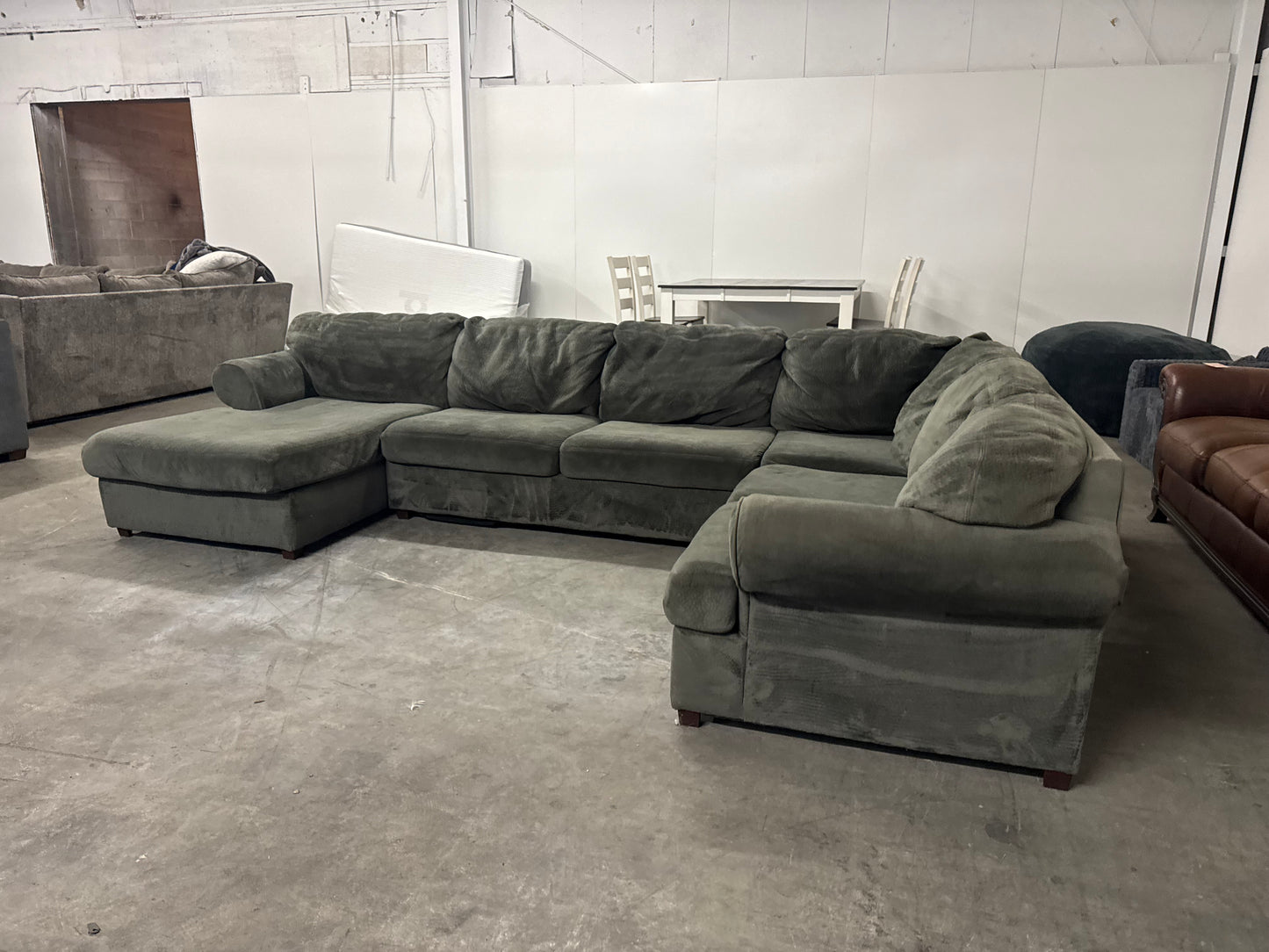Sage Gray U-Shaped Sectional