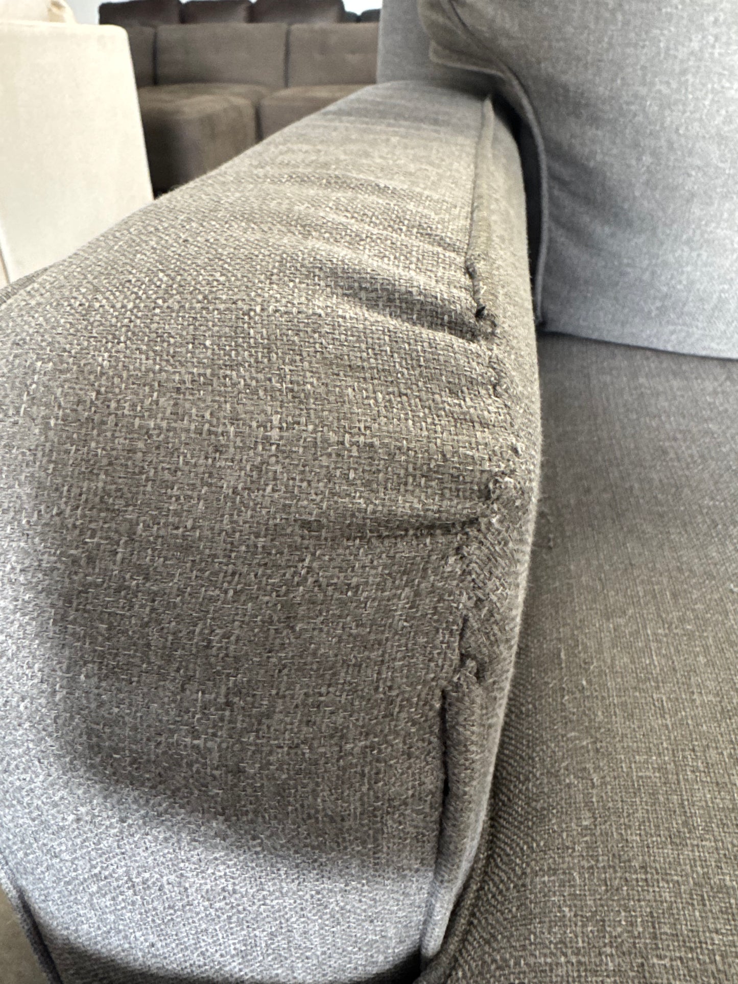 Gray Sectional with Dual Chaise Lounges