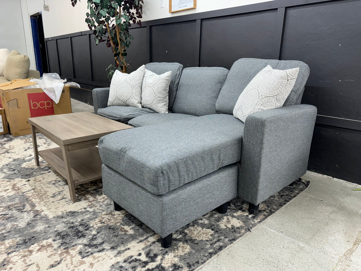 Like-new Gray Sectional Couch