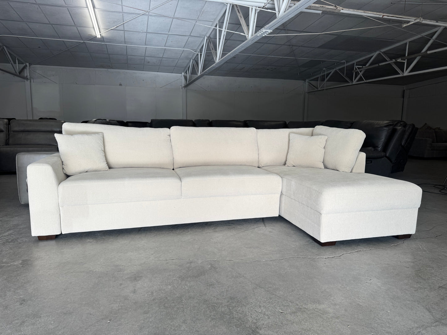 Brand New Beige Thomasville Sleeper Sectional with Chaise