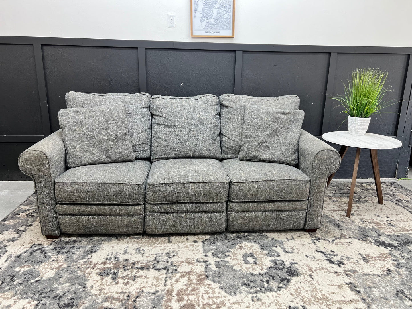 Gray La-Z-Boy Electric Reclining Couch