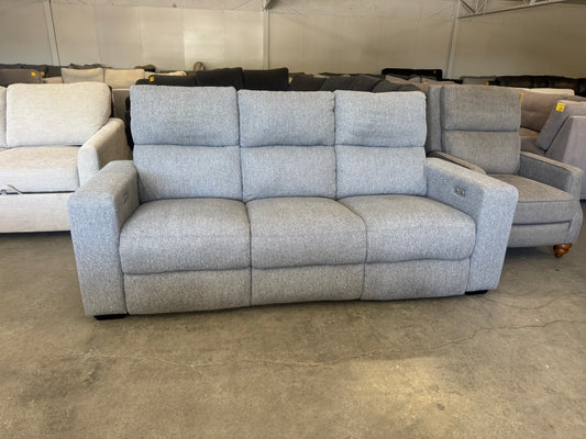 Gray Fabric Power Reclining Sofa