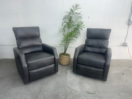 Cozy Faux Leather Armchair Rocker / Recliner Chairs