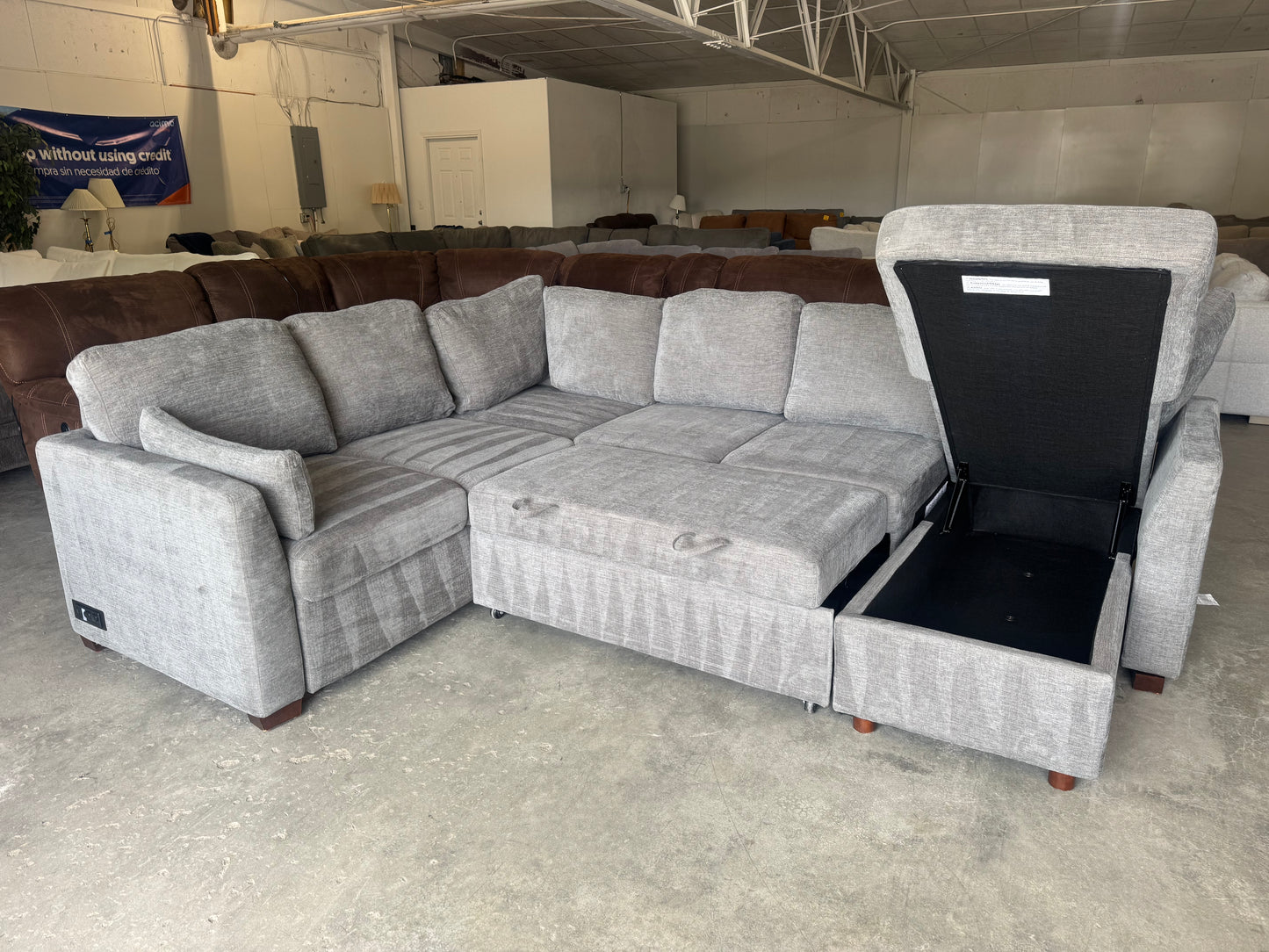 Coddle Luke Sleeper Sofa w/ Reversible Storage Chaise