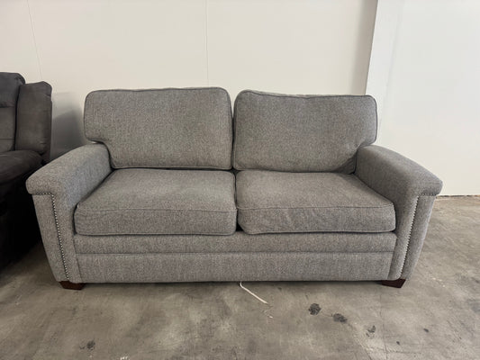 Gray Brycer Fabric Sleeper Sofa with Memory Foam Mattress