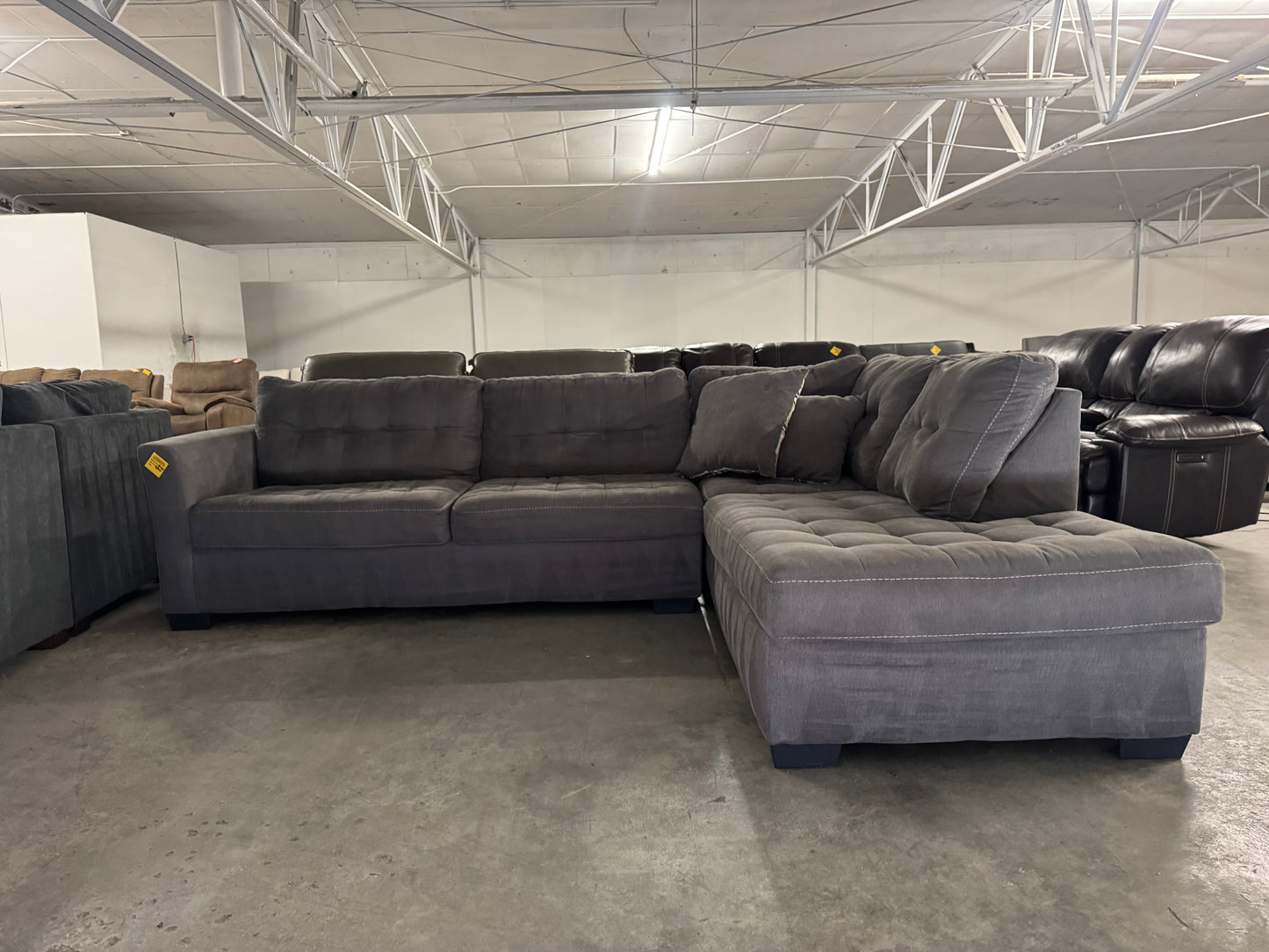Gray L Shape Sofa