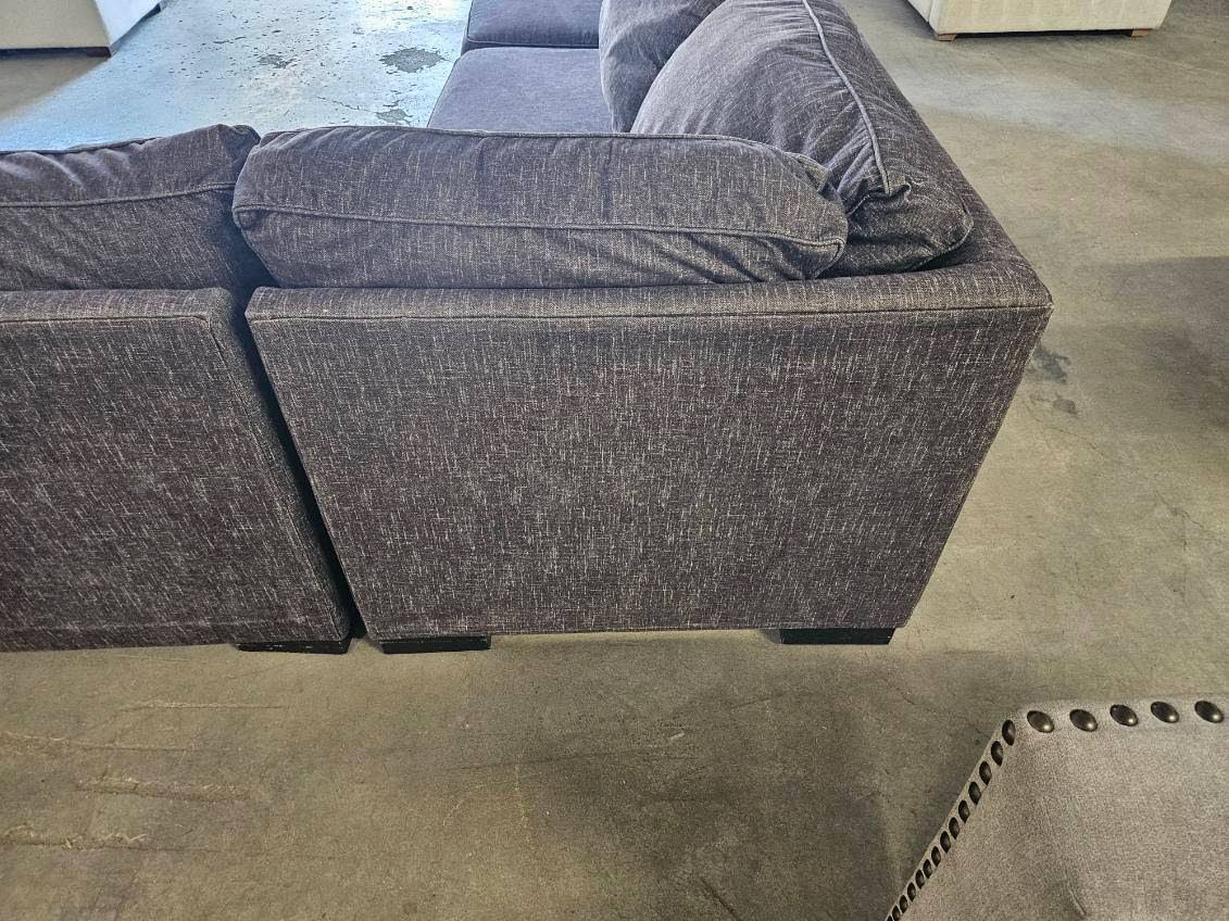 Charcoal Gray U-Shaped Sectional