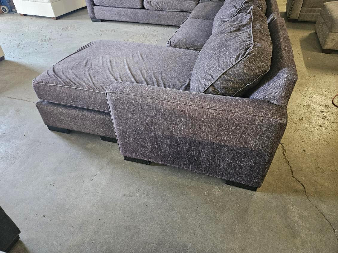 Charcoal Gray U-Shaped Sectional
