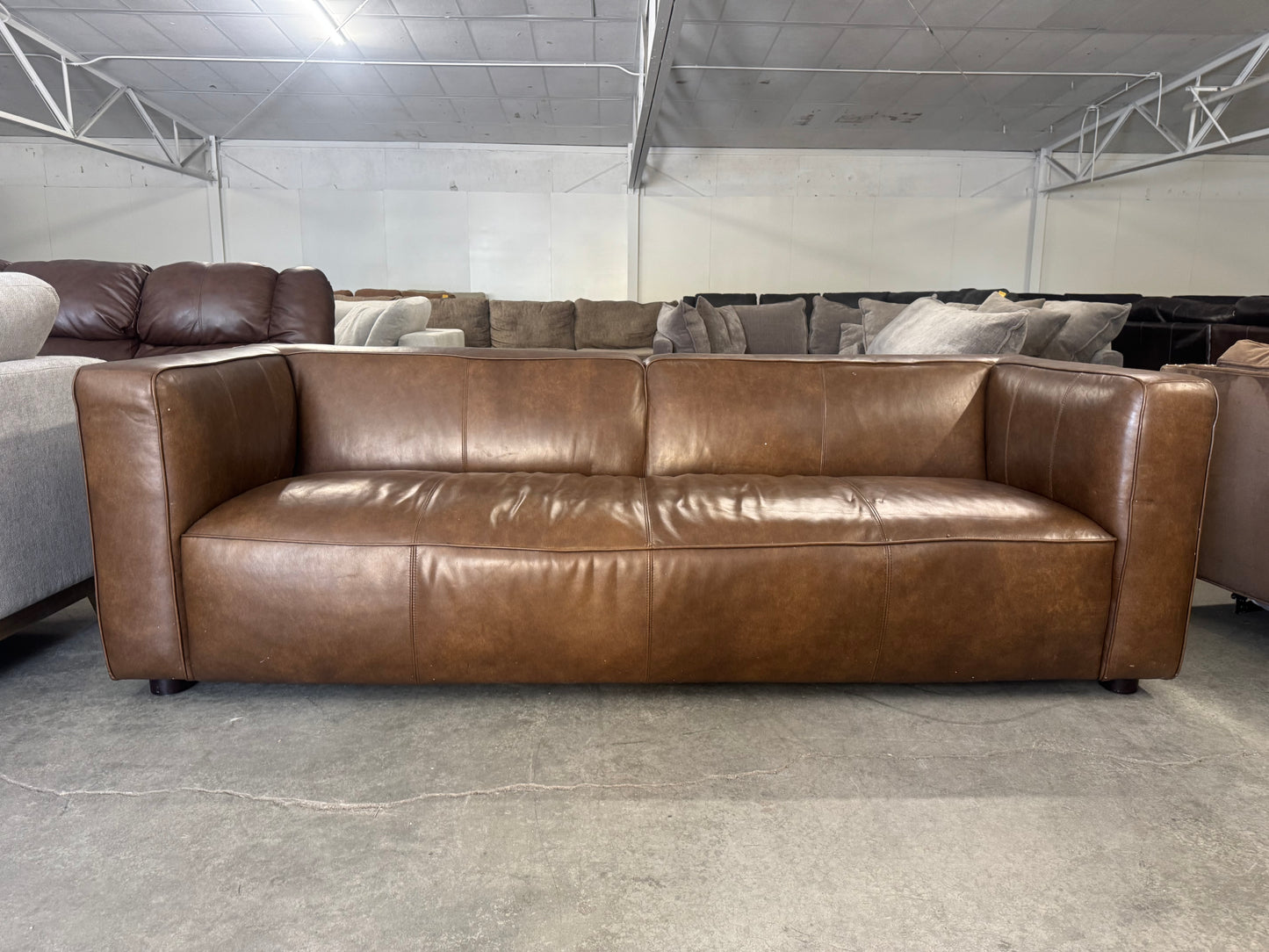 Abbyson Home Brady Top Grain Leather Sofa