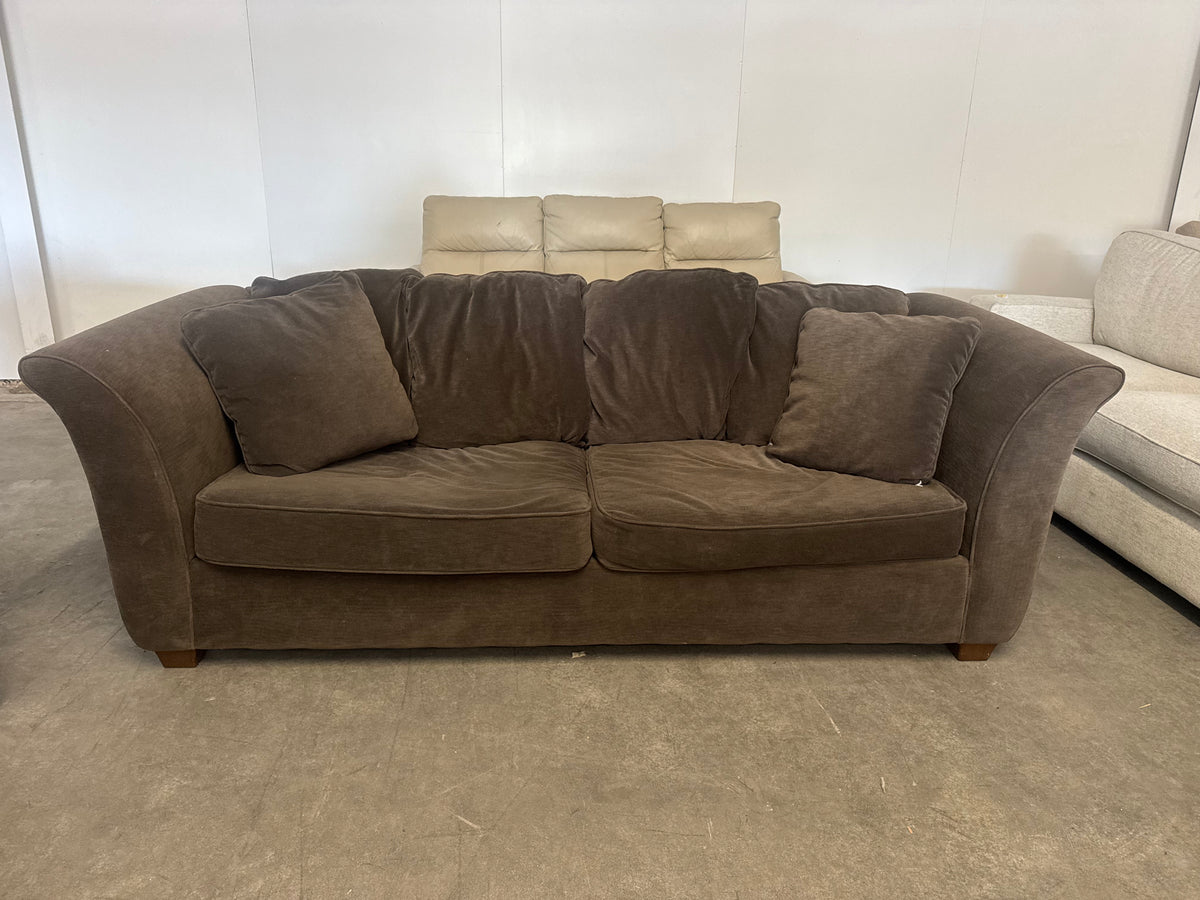 Charcoal Gray Couch & Oversized Armchair Set