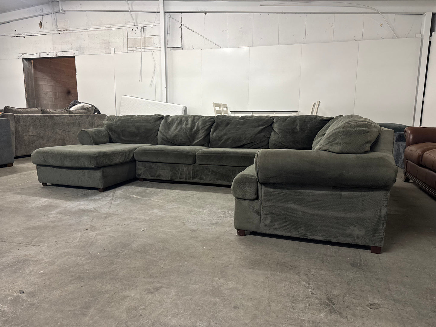 Sage Gray U-Shaped Sectional