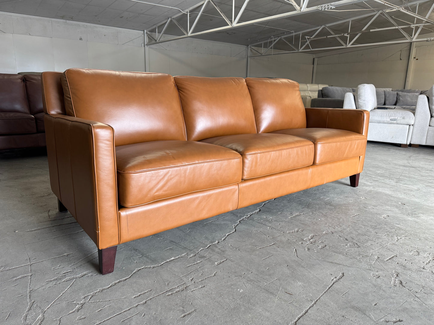 Like New West Park Leather Sofa