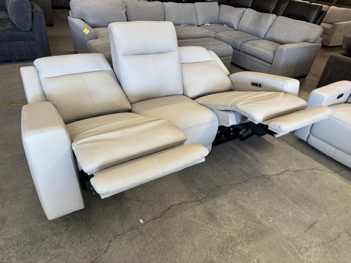 Simon Li Wren Leather Power Reclining Sofa & Zero Gravity Recliner
