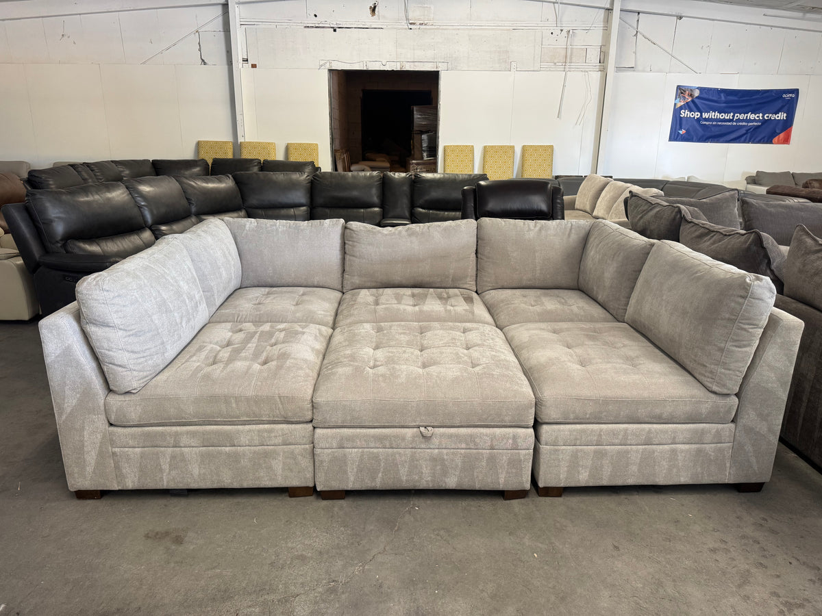 Light Gray 6-Piece Modular Sectional