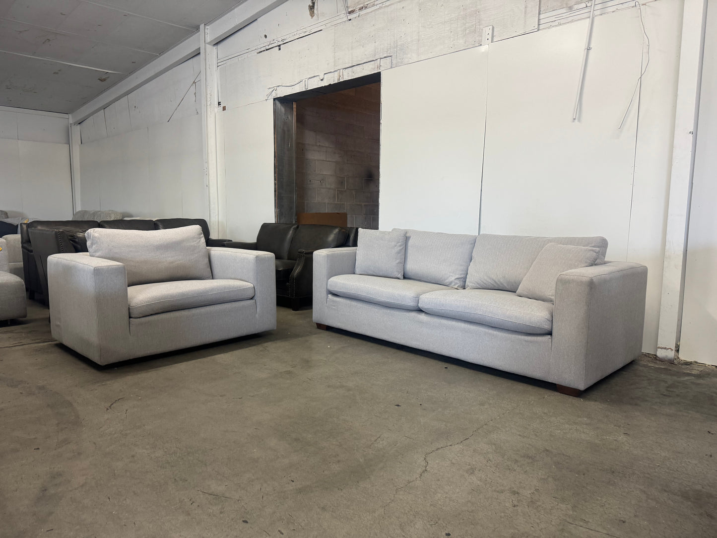 Thomasville Sofa and Oversized Swivel Chair