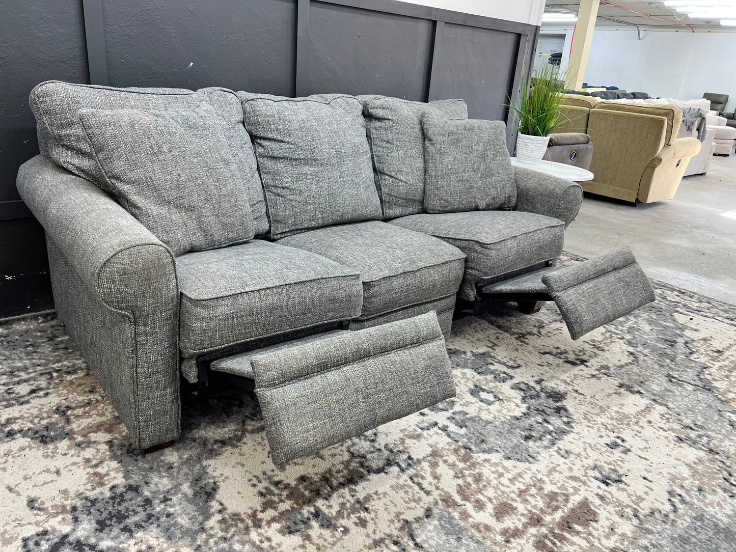 Gray La-Z-Boy Electric Reclining Couch