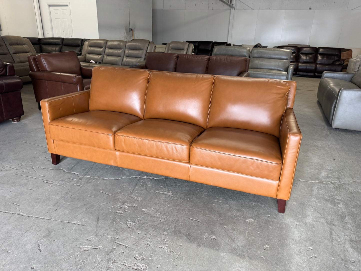 Like New West Park Leather Sofa