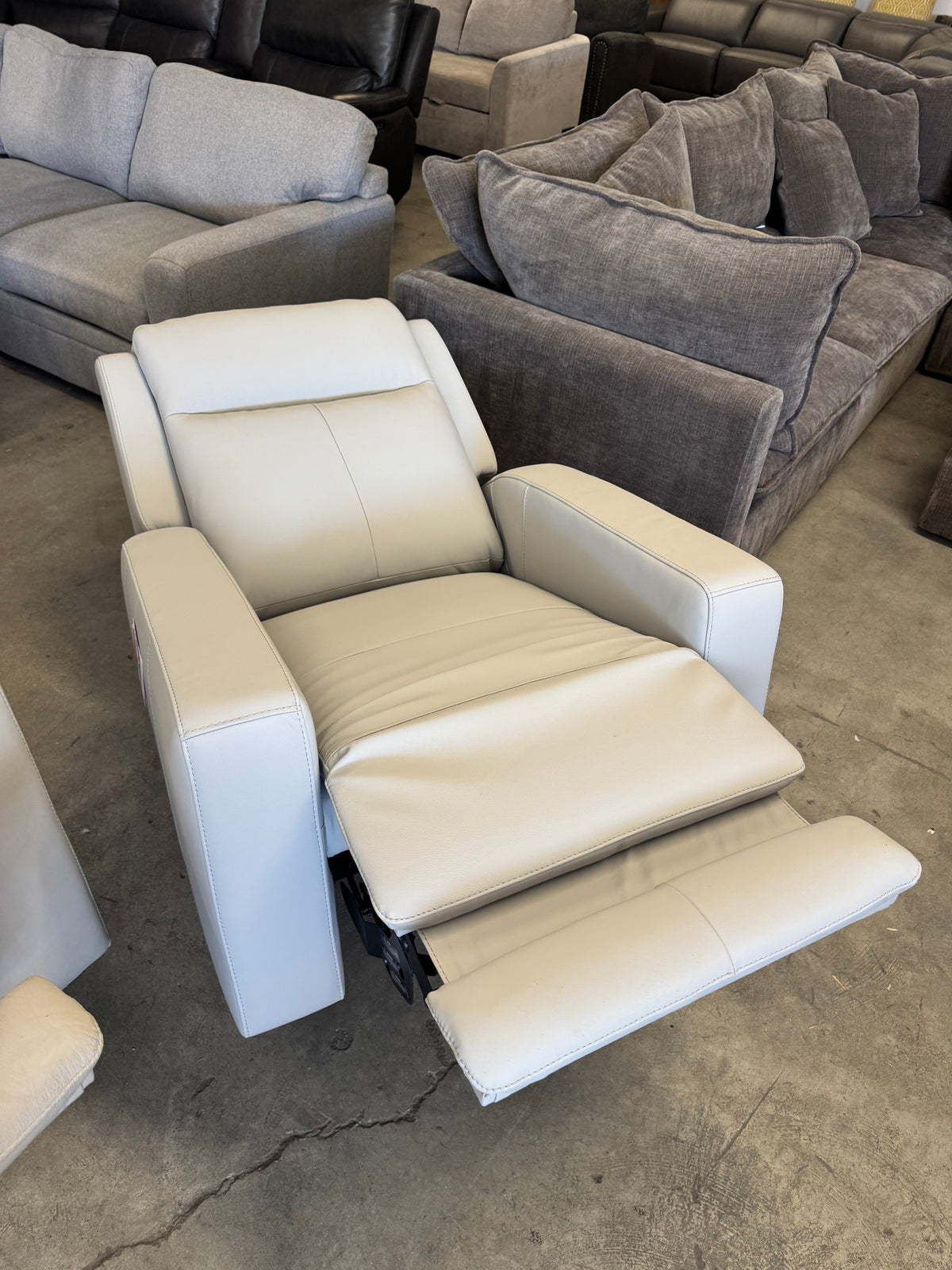 Simon Li Wren Leather Power Reclining Sofa & Zero Gravity Recliner