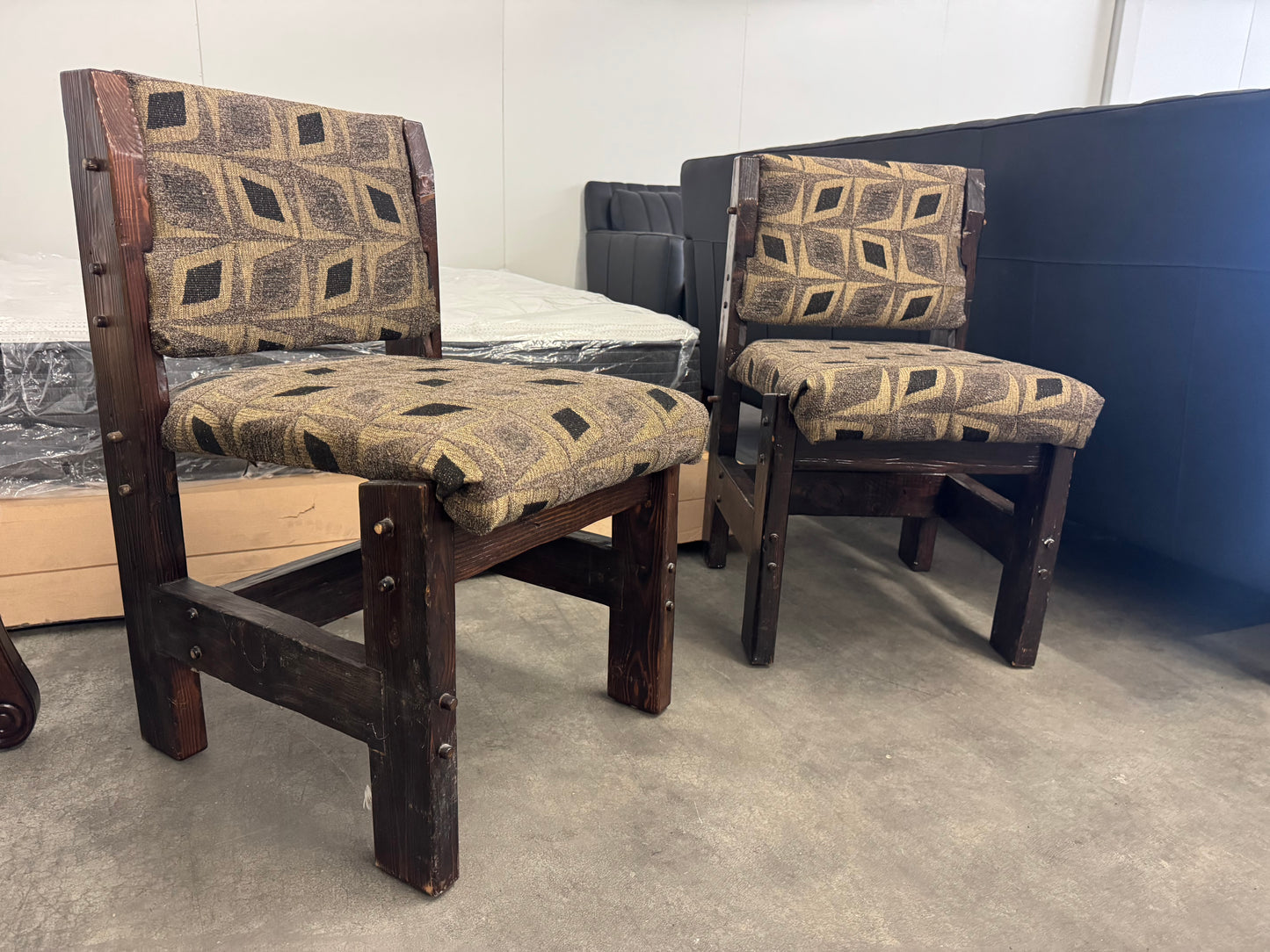Rustic Southwest Style Wooden Accent Chairs
