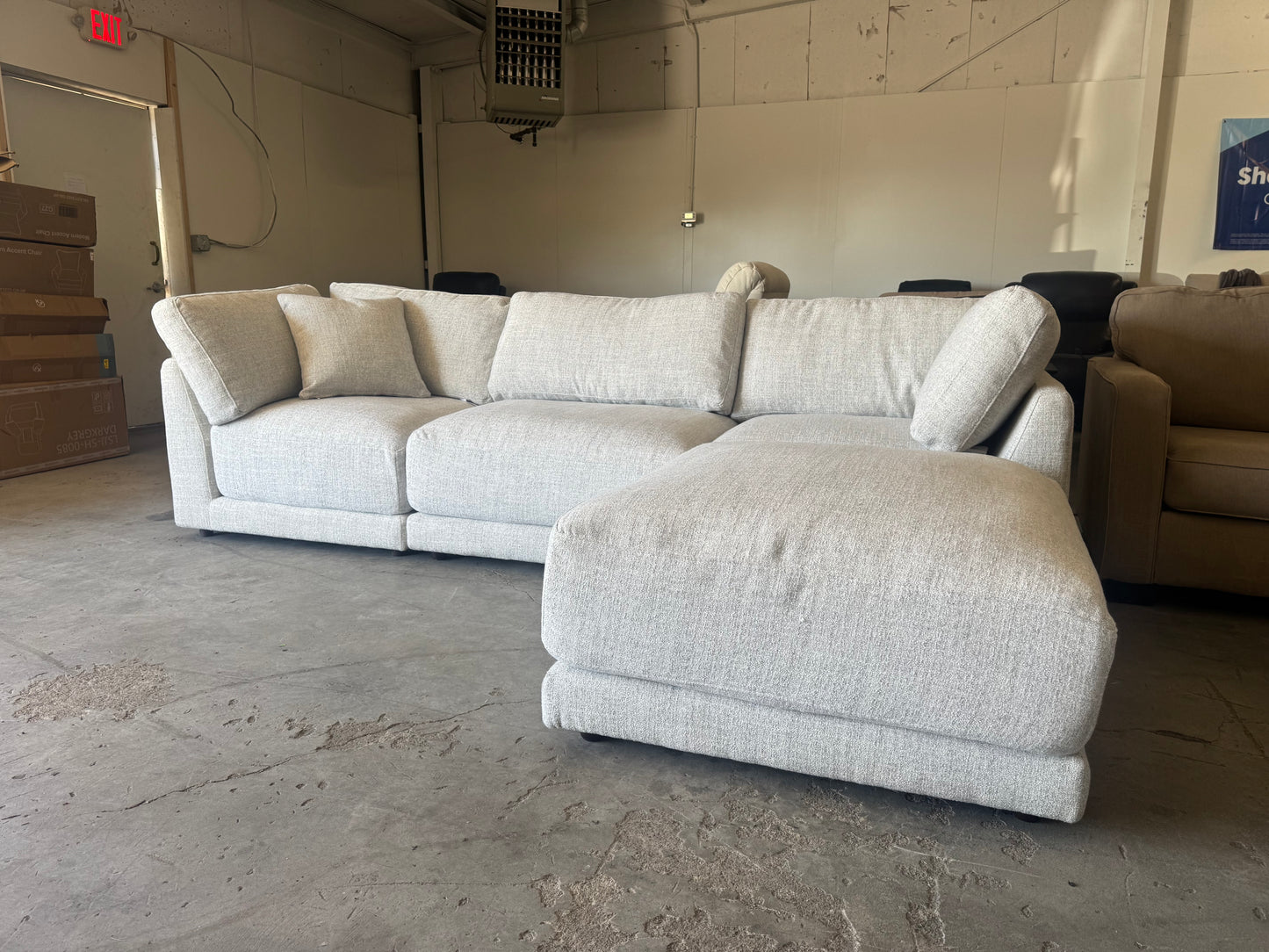 White Modular Sectional Couch