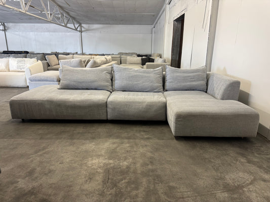 Macon 3 Piece Fabric Modular Sectional