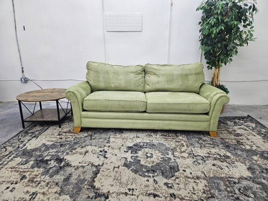 Lime Green Vintage La-Z-Boy Microfiber 3-Seater Sofa