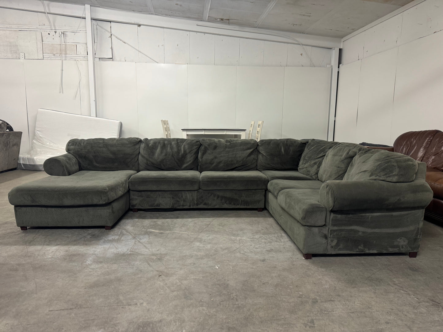 Sage Gray U-Shaped Sectional