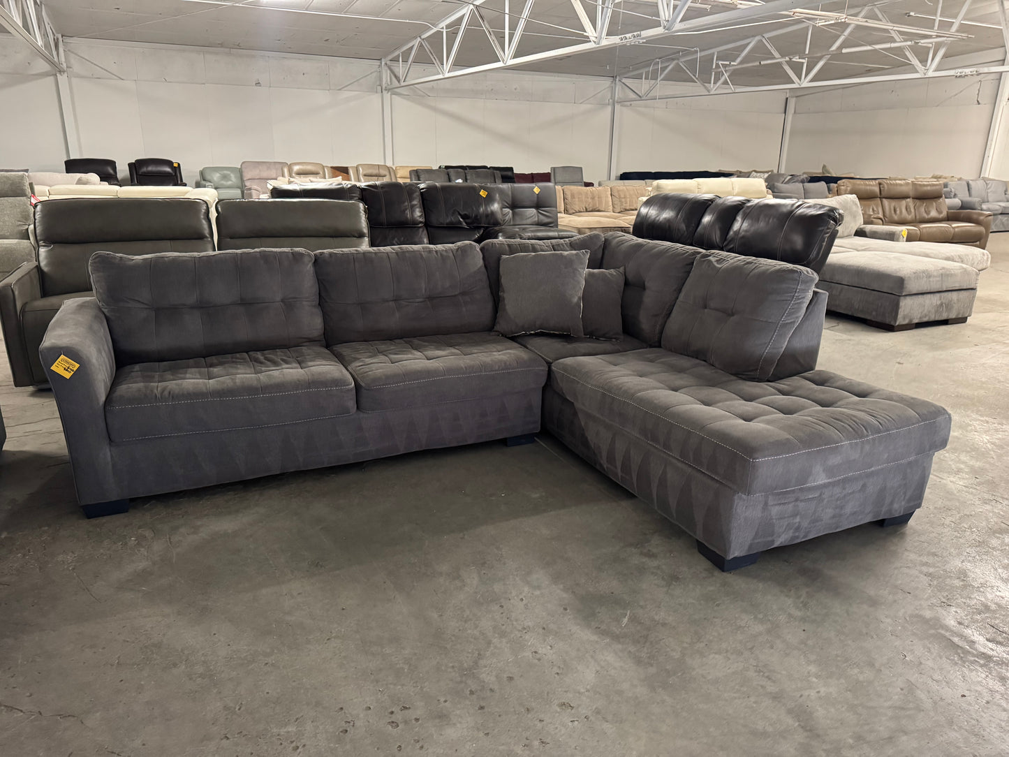 Gray L Shape Sofa