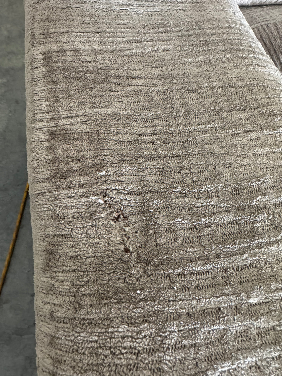 Huge Taupe Down-Filled U-Shaped Sectional with Chaise