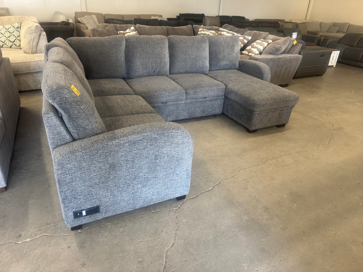 Gray Coddle Sleeper Sectional Sofa