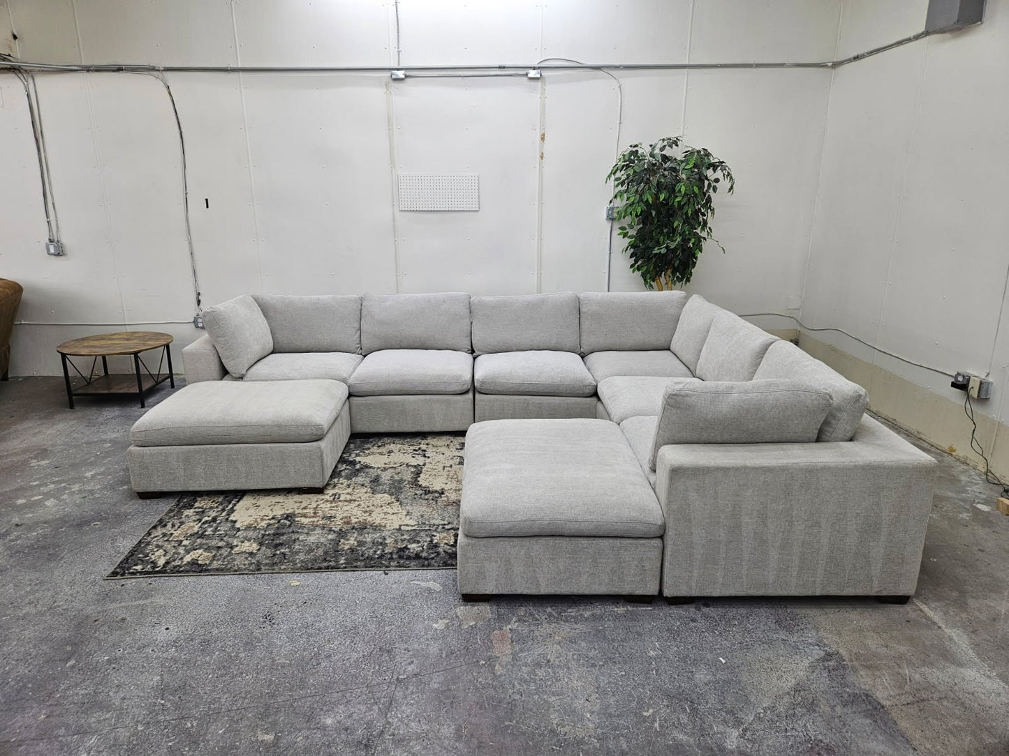 Light Gray 8-Piece Modular Cloud Sofa