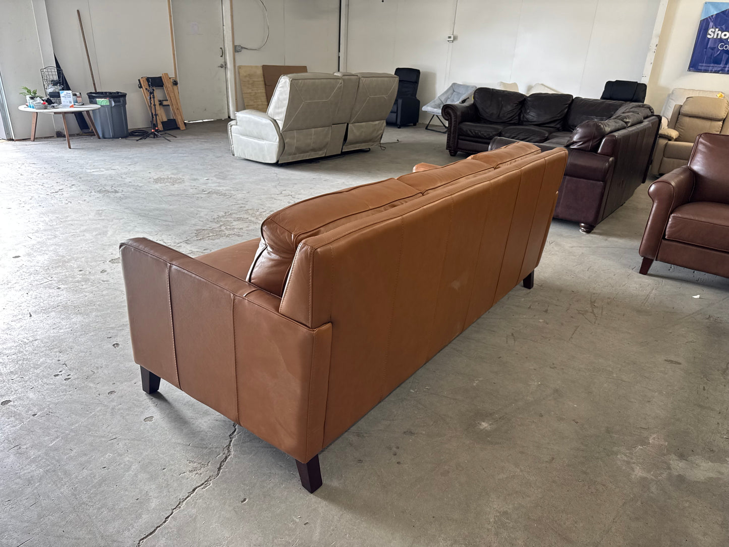 Like New West Park Leather Sofa