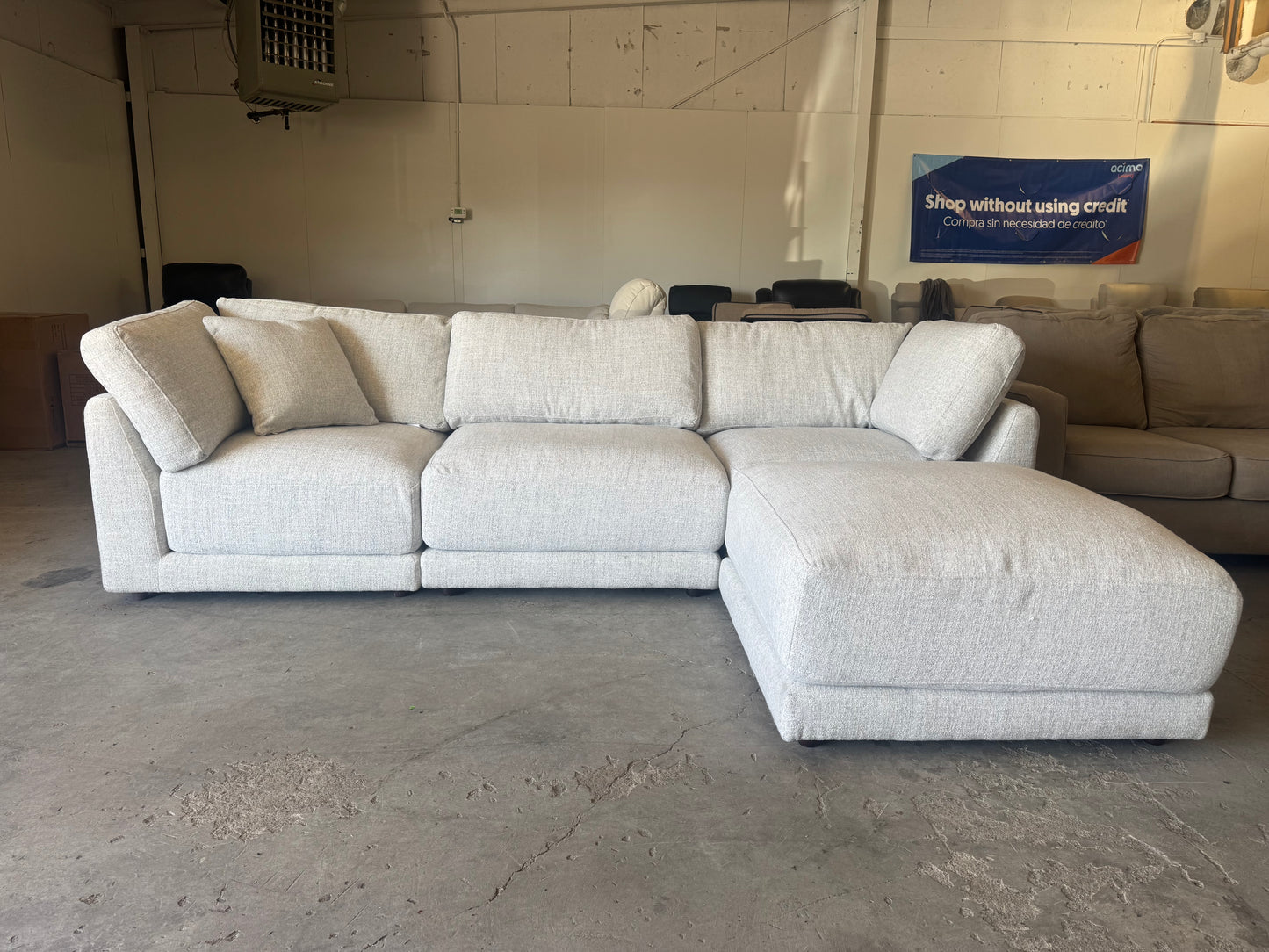 White Modular Sectional Couch