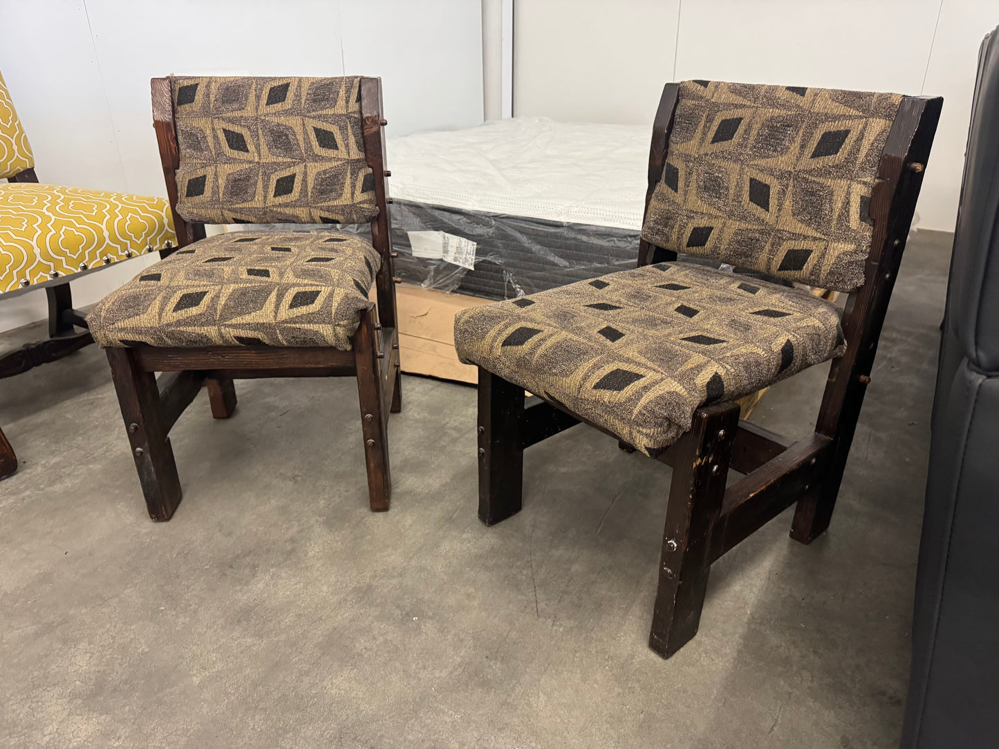 Rustic Southwest Style Wooden Accent Chairs